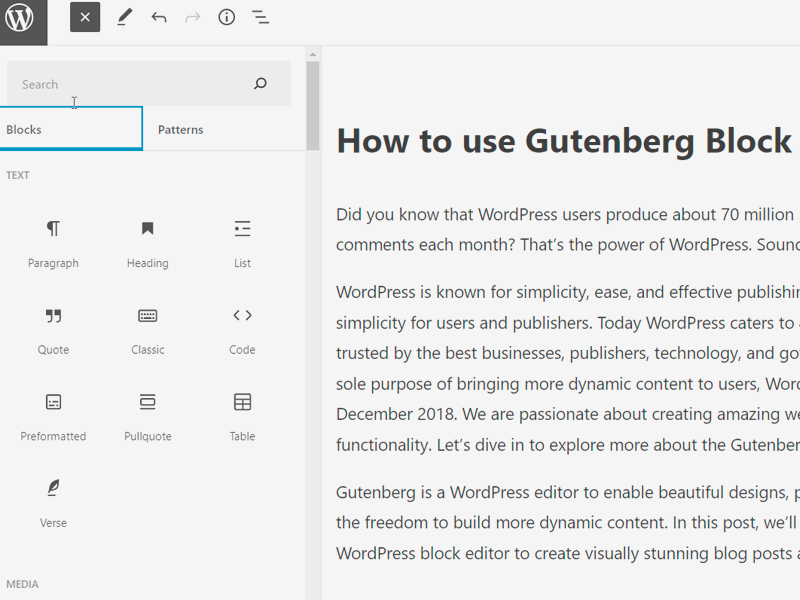 How to use Gutenberg Block in WordPress